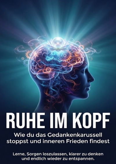 'Cover von Ruhe im Kopf: Wie du das Gedankenkarussell stoppst und inneren Frieden findest'-Cover