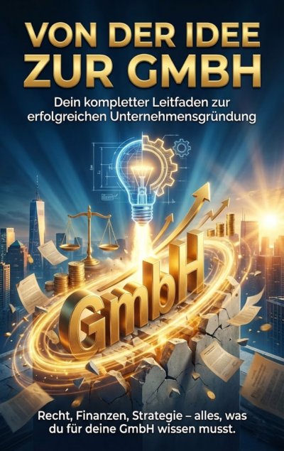 'Cover von Von der Idee zur GmbH: Dein kompletter Leitfaden zur erfolgreichen Unternehmensgründung'-Cover