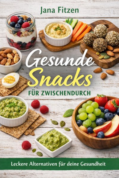 'Cover von Gesunde Snacks für zwischendurch: Leckere Alternativen für deine Gesundheit'-Cover