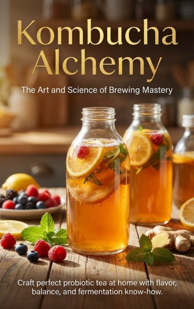 'Cover von Kombucha Alchemy: The Art and Science of Brewing Mastery'-Cover