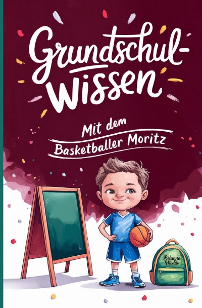 'Cover von Grundschulwissen mit dem Basketballer Moritz'-Cover