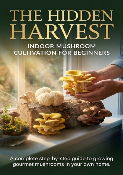 'Cover von The Hidden Harvest: Indoor Mushroom Cultivation for Beginners'-Cover