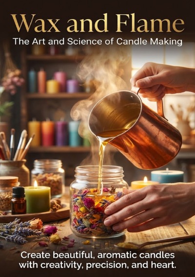 'Cover von Wax and Flame: The Art and Science of Candle Making'-Cover