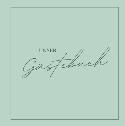 'Cover von Gästebuch Hochzeit in Mint Grün im Freundebuch-Stil'-Cover
