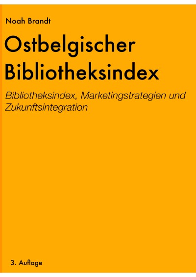 'Cover von Ostbelgischer Bibliotheksindex'-Cover