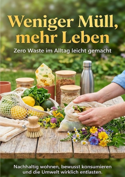 'Cover von Weniger Müll, mehr Leben: Zero Waste im Alltag leicht gemacht'-Cover