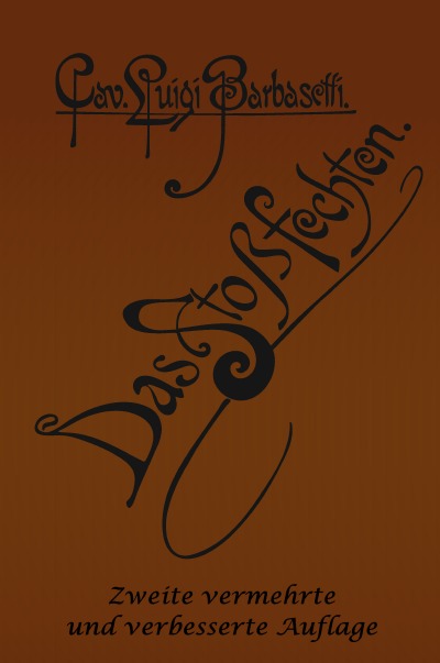 'Cover von Luigi Barbasetti – Das Stoßfechten'-Cover