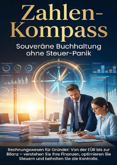 'Cover von Zahlen-Kompass: Souveräne Buchhaltung ohne Steuer-Panik'-Cover