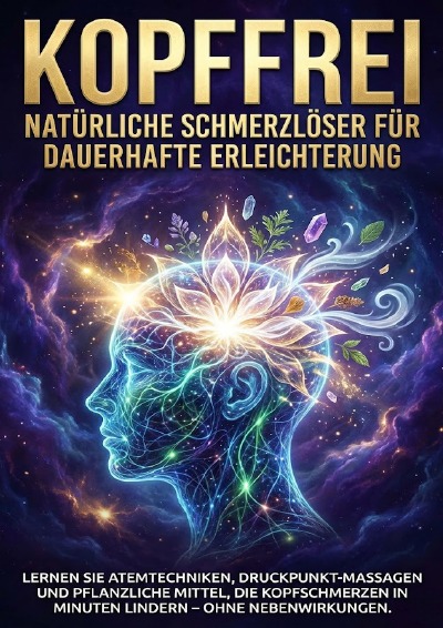 'Cover von Kopffrei: Natürliche Schmerzlöser für Dauerhafte Erleichterung'-Cover
