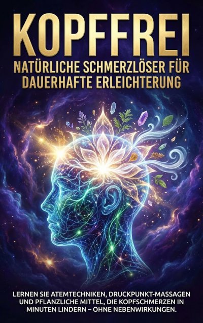 'Cover von Kopffrei: Natürliche Schmerzlöser für Dauerhafte Erleichterung'-Cover