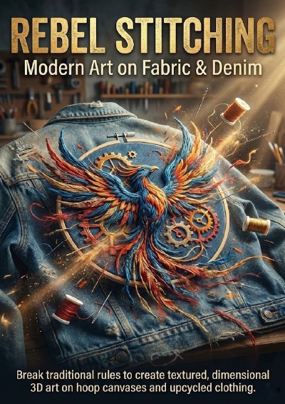 'Cover von Rebel Stitching: Modern Art on Fabric & Denim'-Cover