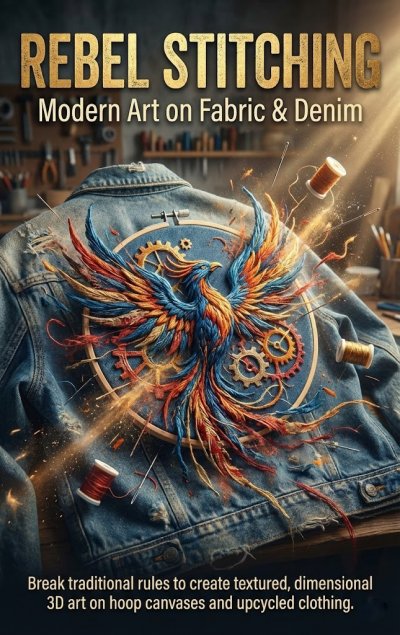 'Cover von Rebel Stitching: Modern Art on Fabric & Denim'-Cover