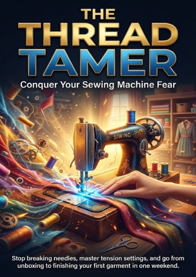 'Cover von The Thread Tamer: Conquer Your Sewing Machine Fear'-Cover