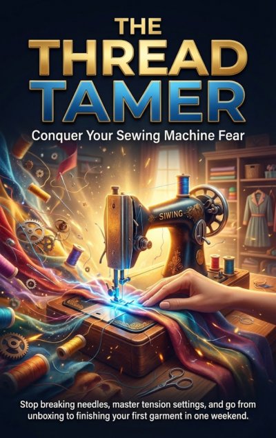 'Cover von The Thread Tamer: Conquer Your Sewing Machine Fear'-Cover