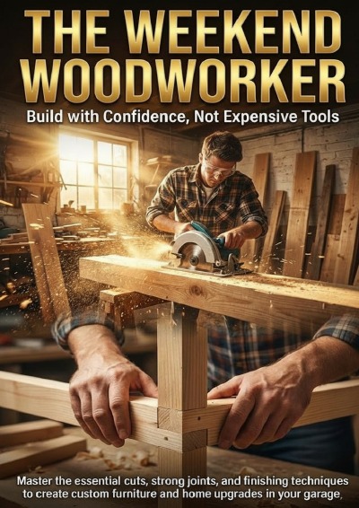 'Cover von The Weekend Woodworker: Build with Confidence, Not Expensive Tools'-Cover