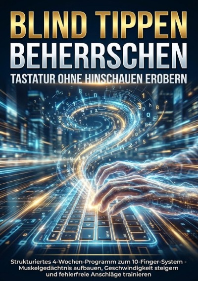 'Cover von Blind Tippen Beherrschen: Tastatur Ohne Hinschauen Erobern'-Cover