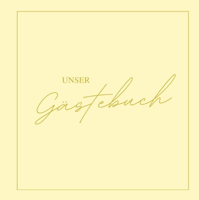 'Cover von Gästebuch Hochzeit in Soft Gelb im Freundebuch-Stil'-Cover