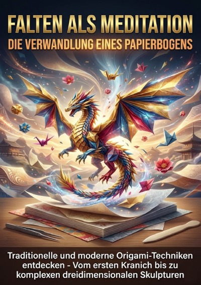 'Cover von Falten als Meditation: Die Verwandlung eines Papierbogens'-Cover