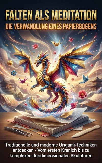 'Cover von Falten als Meditation: Die Verwandlung eines Papierbogens'-Cover