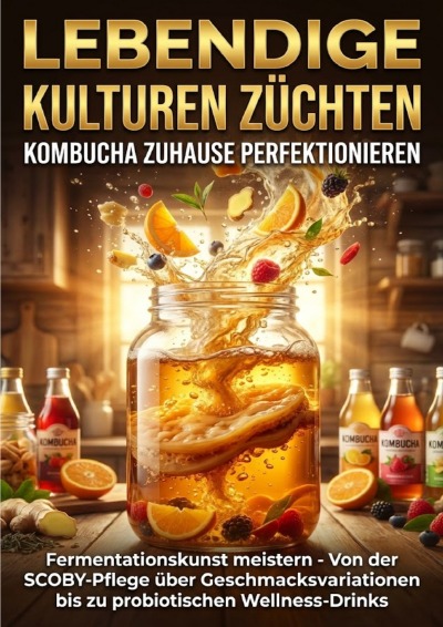 'Cover von Lebendige Kulturen Züchten: Kombucha Zuhause Perfektionieren'-Cover