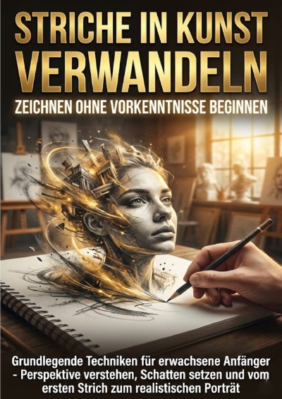 'Cover von Striche in Kunst Verwandeln: Zeichnen Ohne Vorkenntnisse Beginnen'-Cover
