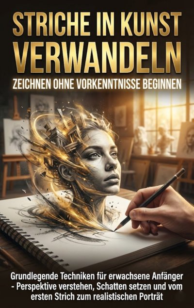 'Cover von Striche in Kunst Verwandeln: Zeichnen Ohne Vorkenntnisse Beginnen'-Cover