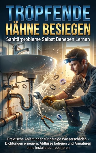 'Cover von Tropfende Hähne Besiegen: Sanitärprobleme Selbst Beheben Lernen'-Cover