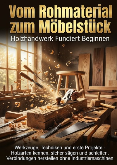 'Cover von Vom Rohmaterial zum Möbelstück: Holzhandwerk Fundiert Beginnen'-Cover