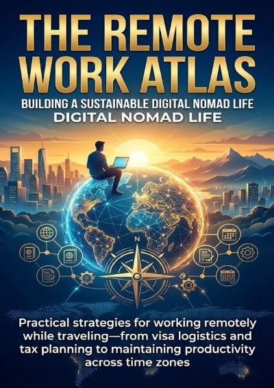 'Cover von The Remote Work Atlas: Building a Sustainable Digital Nomad Life'-Cover