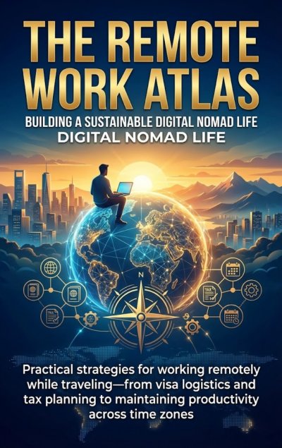 'Cover von The Remote Work Atlas: Building a Sustainable Digital Nomad Life'-Cover