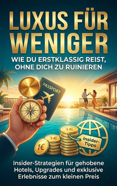 'Cover von Luxus für weniger: Wie du erstklassig reist, ohne dich zu ruinieren'-Cover