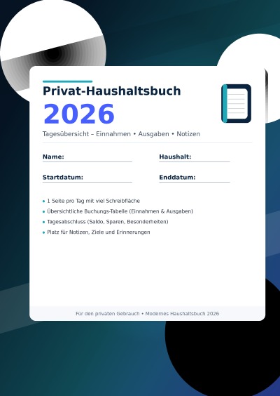 'Cover von Privat Haushaltsbuch 2026'-Cover