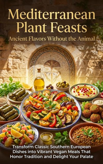 'Cover von Mediterranean Plant Feasts: Ancient Flavors Without the Animal'-Cover