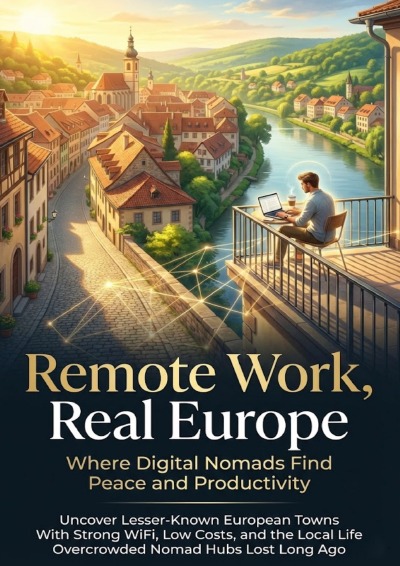 'Cover von Remote Work, Real Europe: Where Digital Nomads Find Peace and Productivity'-Cover