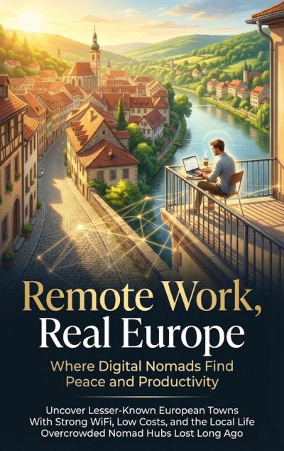 'Cover von Remote Work, Real Europe: Where Digital Nomads Find Peace and Productivity'-Cover