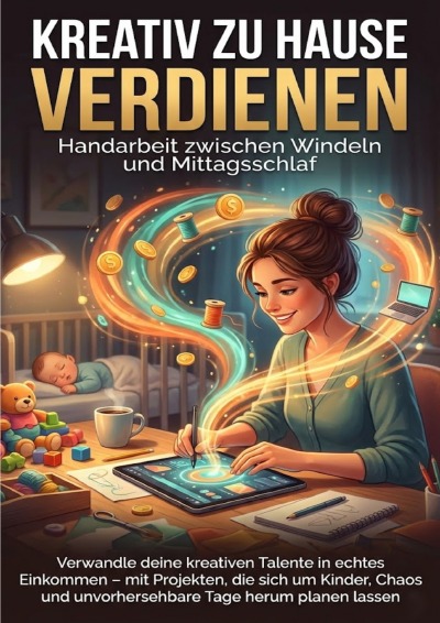 'Cover von Kreativ zu Hause verdienen: Handarbeit zwischen Windeln und Mittagsschlaf'-Cover