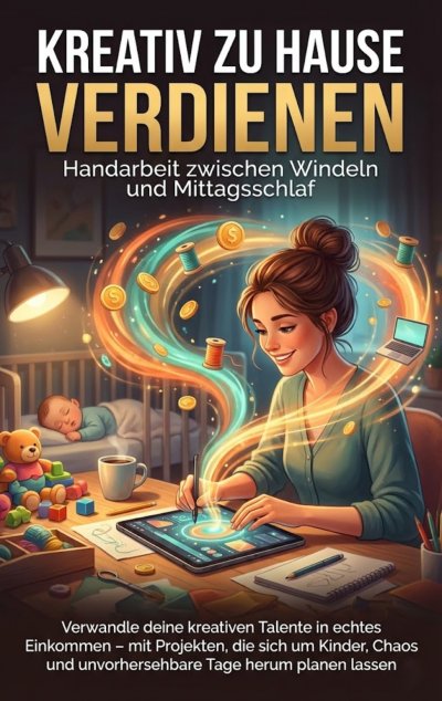 'Cover von Kreativ zu Hause verdienen: Handarbeit zwischen Windeln und Mittagsschlaf'-Cover