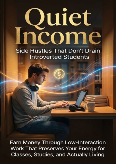 'Cover von Quiet Income: Side Hustles That Don’t Drain Introverted Students'-Cover