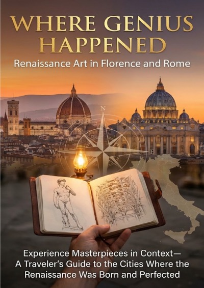 'Cover von Where Genius Happened: Renaissance Art in Florence and Rome'-Cover
