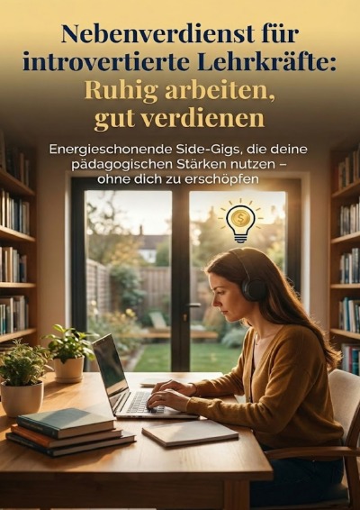 'Cover von Nebenverdienst für introvertierte Lehrkräfte: Ruhig arbeiten, gut verdienen'-Cover