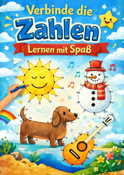 'Cover von Verbinde die Zahlen – Lernen mit Spaß'-Cover