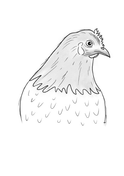 'Cover von Notizheft Inky Animals Huhn'-Cover