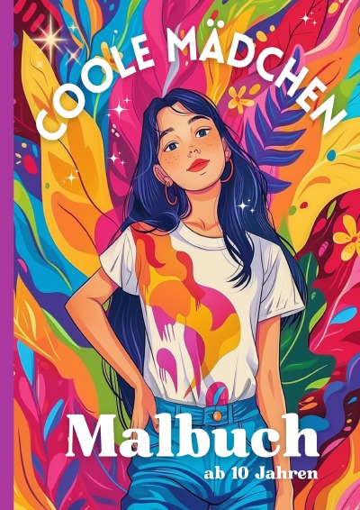 'Cover von Coole Mädchen Malbuch'-Cover