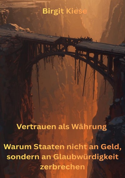 'Cover von Vertrauen als Währung – Warum Staaten nicht an Geld, sondern an Glaubwürdigkeit zerbrechen'-Cover