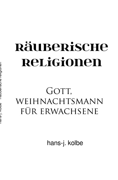 'Cover von Räuberische religionen'-Cover
