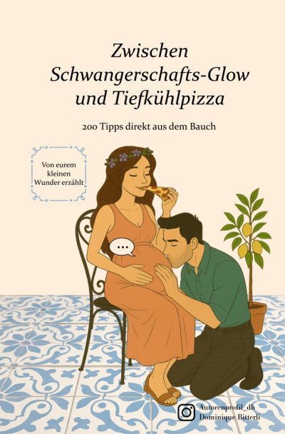 'Cover von Zwischen Schwangerschafts-Glow und Tiefkühlpizza'-Cover
