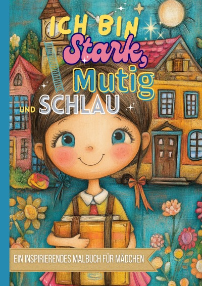 'Cover von Ein inspirierendes Malbuch für Mädchen – Ich bin stark, mutig und schlau'-Cover