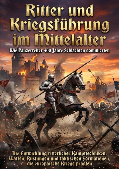 'Cover von Ritter und Kriegsführung im Mittelalter: Wie Panzerreiter 400 Jahre Schlachten dominierten'-Cover