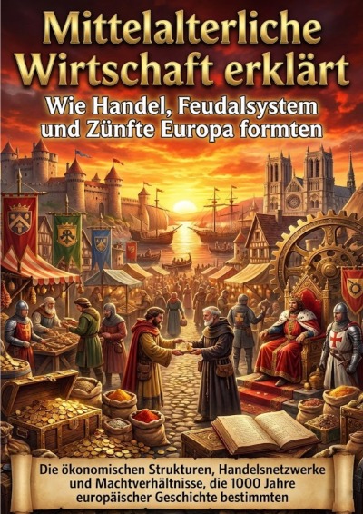 'Cover von Mittelalterliche Wirtschaft erklärt: Wie Handel, Feudalsystem und Zünfte Europa formten'-Cover