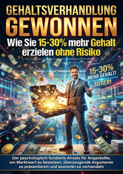 'Cover von Gehaltsverhandlung gewonnen: Wie Sie 15-30% mehr Gehalt erzielen ohne Risiko'-Cover